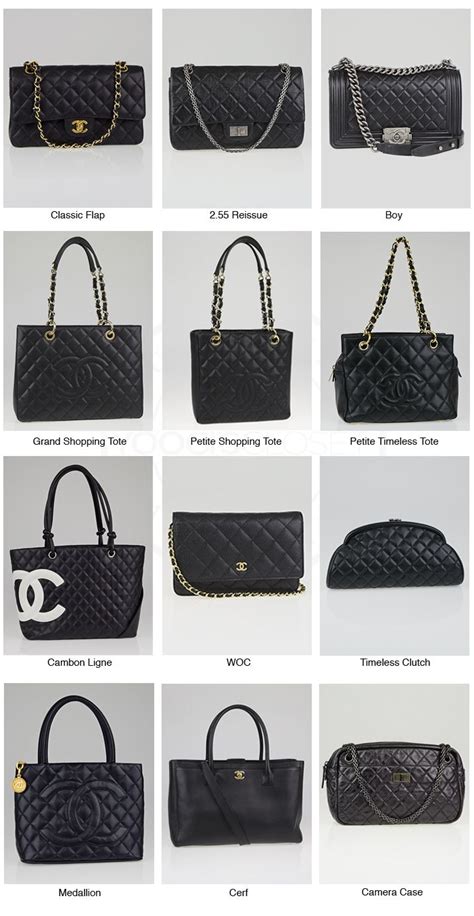 chanel bags with chanel name|chanel bag style names.